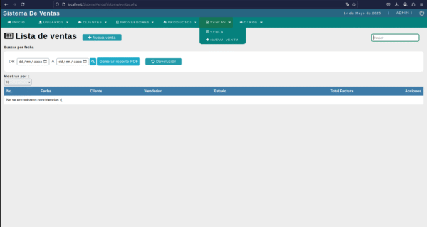 Captura desde 2025-05-14 12-38-47 Sistema de Ventas e Inventario en PHP 8