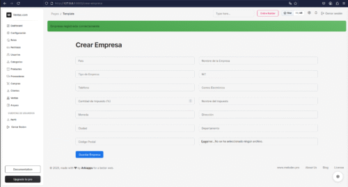 Sistema de Recursos Humanos en Laravel12